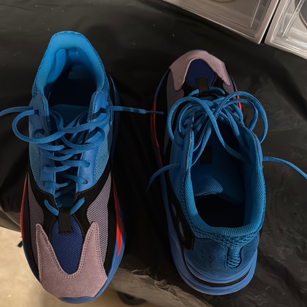 adidas Blue and Black Athletic Shoes